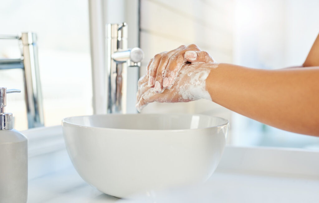 suche dłonie mycie rąk