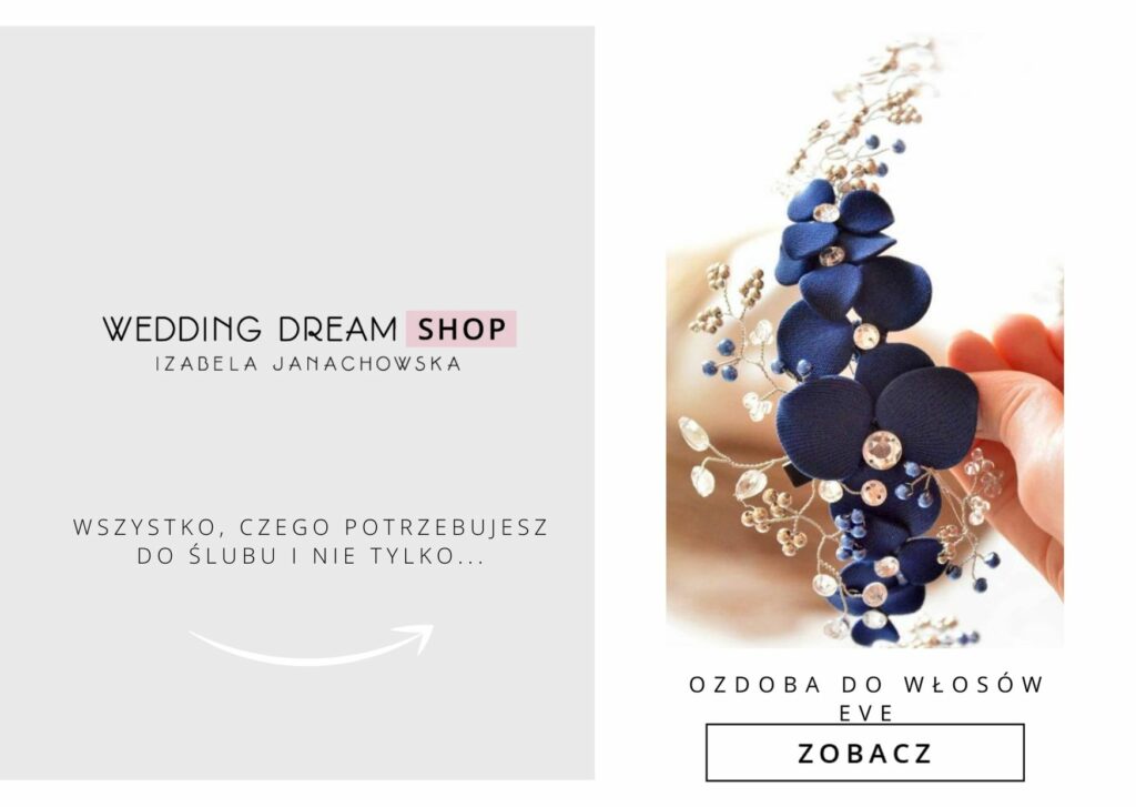 coś niebieskiego dla panny młodej: ozdoba do włosów weddingdream.shop