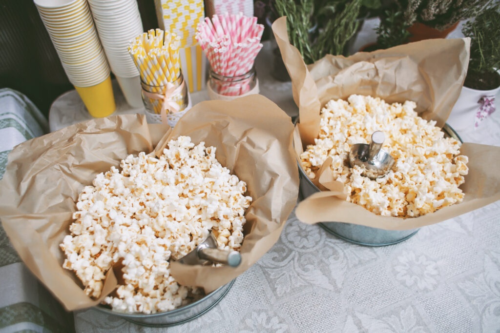 popcorn na weselu