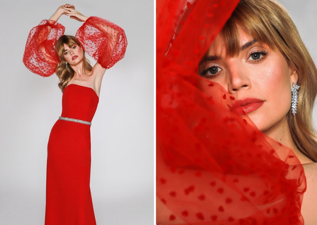 Czerwona suknia izabela janachowska collection
