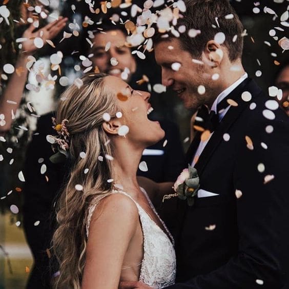 confetti wedding