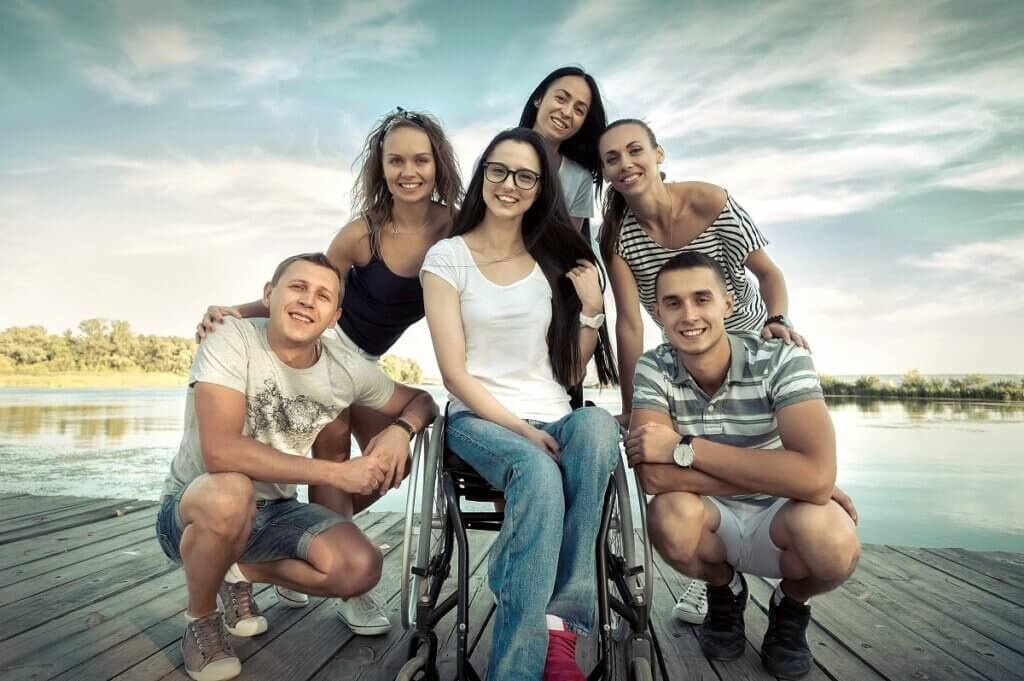 Przyjaciele z osobą z niepełnosprawnością