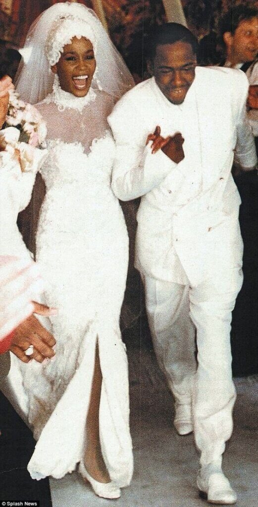 Suknie ślubne gwiazd: Whitney Houston