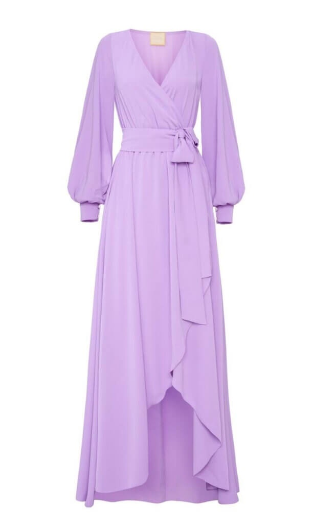 fioletowa zwiewna sukienka