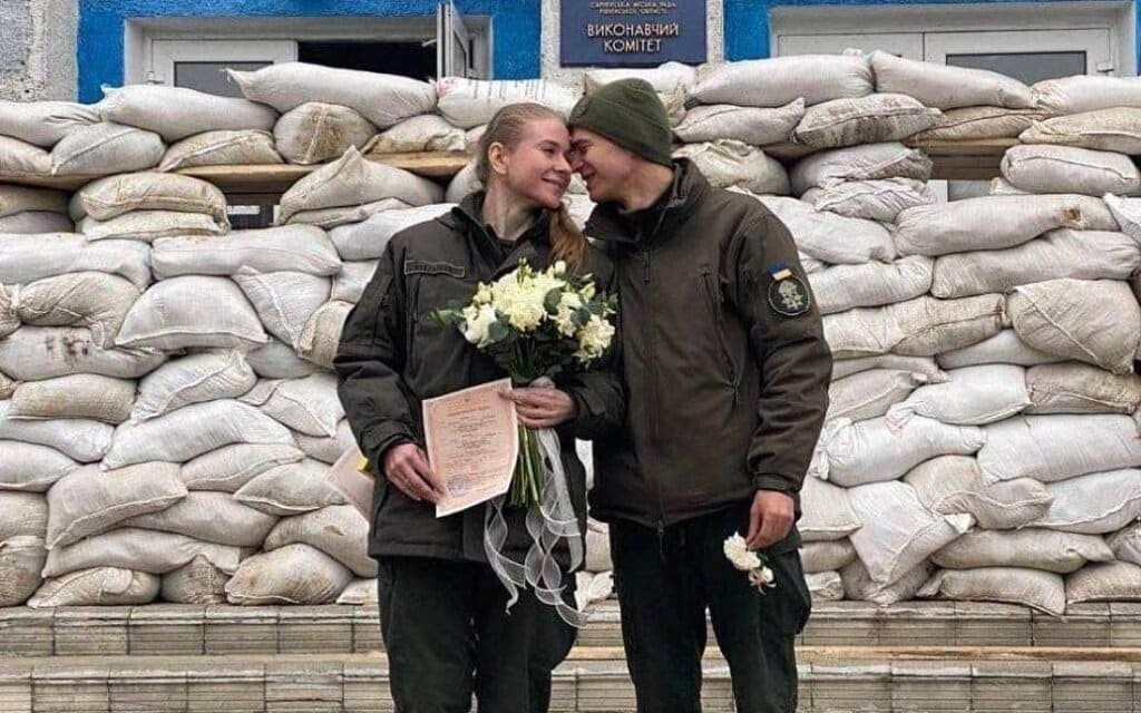 ślub na ukrainie w wojnę