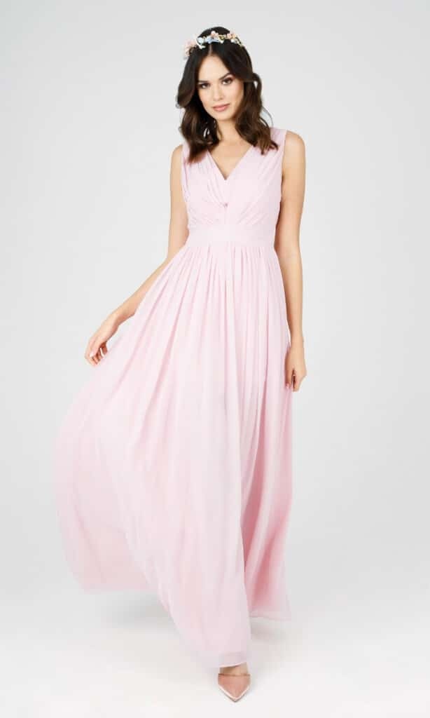 różowa sukienka