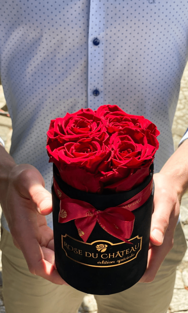 flowerbox wieczne róże na prezent